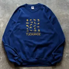 80年代 ジャージーズ TUCKAHOE 動物 アニマル スウェットUSA製