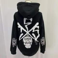 パッチ付き黒フードパーカーThe New Designers - メルカリ