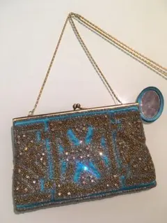 【最終値下げ】Moynaモイナ ビーズチェーンクラッチバック