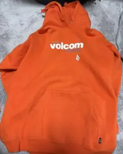 volcom オレンジ フード付きパーカー Mのサムネイル