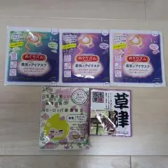 めぐりズム 蒸気でホットアイマスク アソート 3枚 入浴剤2種 セット
