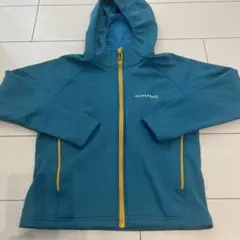 mont-bell フード付きパーカー 水色 130cm