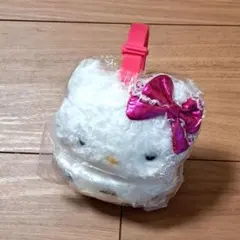 ハローキティ　耳当て　イヤーマフラー　カチューシャ　耳あて　サンリオ　鍵　リボン
