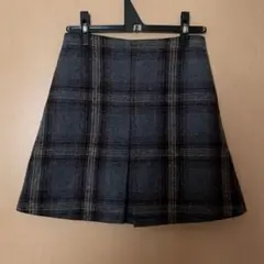 チェックスカート ミニ 膝丈 タイト