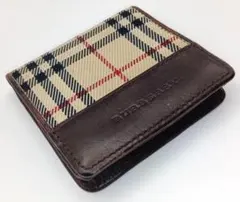 バーバリー ノバチェック コインケース レザー ヴィンテージ 渋い