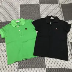 ミキハウス　ダブルB double B ポロシャツ 2枚セット　100