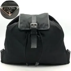 極美品✨ プラダ リュック バックパック テスートナイロン 三角ロゴ ブラックのサムネイル