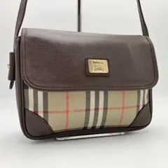 バーバリー ショルダーバッグ ノバチェック シャドーホース ロゴ 