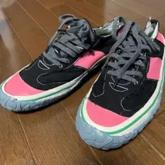 新品未使用　05SS　ピンクパンサー期　レザー切替　スニーカー　コムデギャルソン