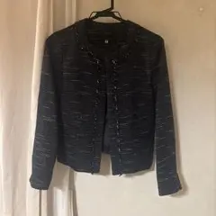 BEAMS HEART セレモニー　ツイードジャケット　sizeSのサムネイル