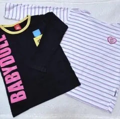 BABYDOLL ストライプ柄 長袖カットソー 120