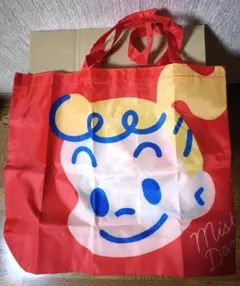 【新品】Mister Donut ミスタードーナツ × 原田治エコバッグ 赤