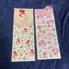【シール2点セット】マイメロディ　たけいみきクリアシール サンリオマイメロ