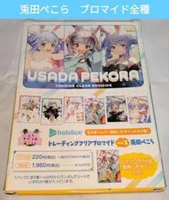 兎田ぺこら　トレーディングクリアブロマイド　全15種＋アニメイト購入特典５種