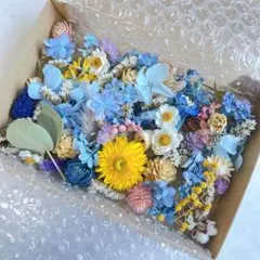 【No.182】ドライフラワー花材セット　ブルー系　詰め合わせ
