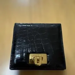 専用品KWANPEN クロコダイル ポロサス 黒 ゴールド金具 ハンドバッグ
