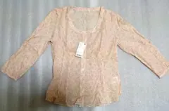 ユニクロ プリントブラウス 七分袖