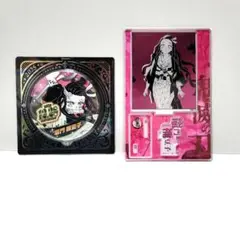 ⑤q.鬼滅の刃 竈門禰豆子 缶バッジ バースデイ 名場面ジオラマフィギュア