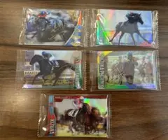 【金箔サイン】サラブレッドホースコレクションツインウエハース第2R 5枚セット