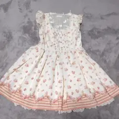 〖当時品〗LIZLISA 花柄 フラワープリント ノースリーブワンピース 当時品〗LIZLISA 花柄 フラワープリント ノースリーブワンピース