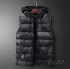 ダウンベスト メンズ 迷彩ダウンベスト 中綿ベスト ベスト おしゃれダウンコート