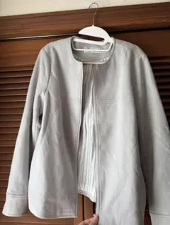 ROPÉ PICNIC ロペピクニック　スエード調　ノーカラージャケット