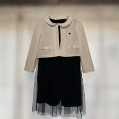 Polo コート付きドレス 黒/白