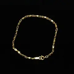 324遺品整理品　ブレスレット　k18GF刻印あり　ゴールドカラー　ヴィンテージ