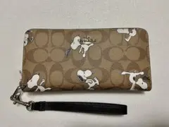 【新品未使用】COACH コーチ 長財布　 スヌーピー限定モデル　C4596