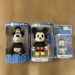 ミッキーマウス　フィギュア　モノクロ 他３点