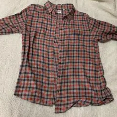 UNIQLO チェック柄 長袖 レデースシャツ