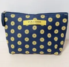 コスメブランド　ロクシタン　L'OCCITANE　ノベルティポーチ　ネイビー