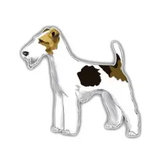 ステッカー シール デカール 防水 ワイヤーフォックス 犬 ペット 愛犬