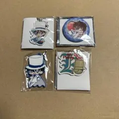 名探偵コナン　ラバスト　紅の修学旅行　イニシャル　きゃらペコ缶バッジ　怪盗キッド