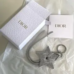 Dior シルバー星型キーホルダー　新品