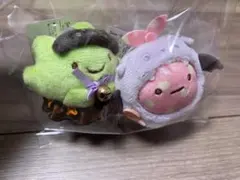 すみっこぐらし　てのりぬいぐるみ　ハロウィン　ざっそう　ふろしき