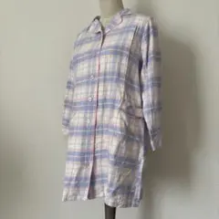 たまひよ　マタニティパジャマ上下　チェック柄　ストライプ2点セット