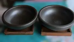 【新品】 炎のうつわ 白鳳陶器 ビビンバ鍋 耐熱陶器 2客セット 敷板付 日本製