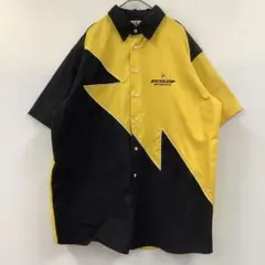 DUNLOP ダンロップ 半袖 Tシャツ ワークシャツ 刺繍ロゴ ツートンカラーのサムネイル