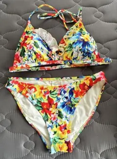 フラワープリント セパレート水着