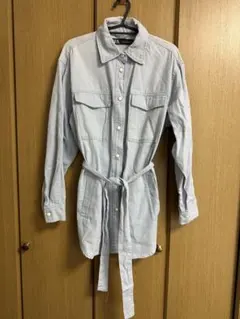 ZARA デニムジャケット　ワンピース ブルー