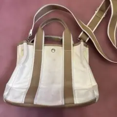 汚れあり　キャンバス地 2way トートバッグ ショルダー