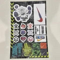 ONE PIECE × NIKEステッカー シール コラボ
