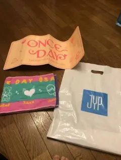 TWICE JAPAN ファンミ ONCEDAY マフラータオル&クラッパー&袋