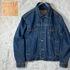 美品 90s オールドユニクロ デニムジャケット Gジャン インディゴ Sのサムネイル