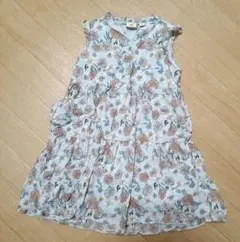 ユニクロ PAUL&JOE 花柄ノースリーブワンピース 110cm