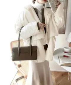 新品未使用　クラシカルエルフ レイヤードキルティングブルゾン アウター　M