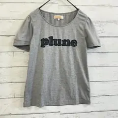 【MINIMUM】半袖 Tシャツ トップス ロゴ刺繍入り グレー×ブラック 2のサムネイル