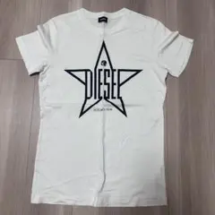 DIESEL Tシャツ ホワイト スターロゴ　XS