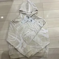 新品未使用 Calvin Klein 抽象ラインパターン パーカー